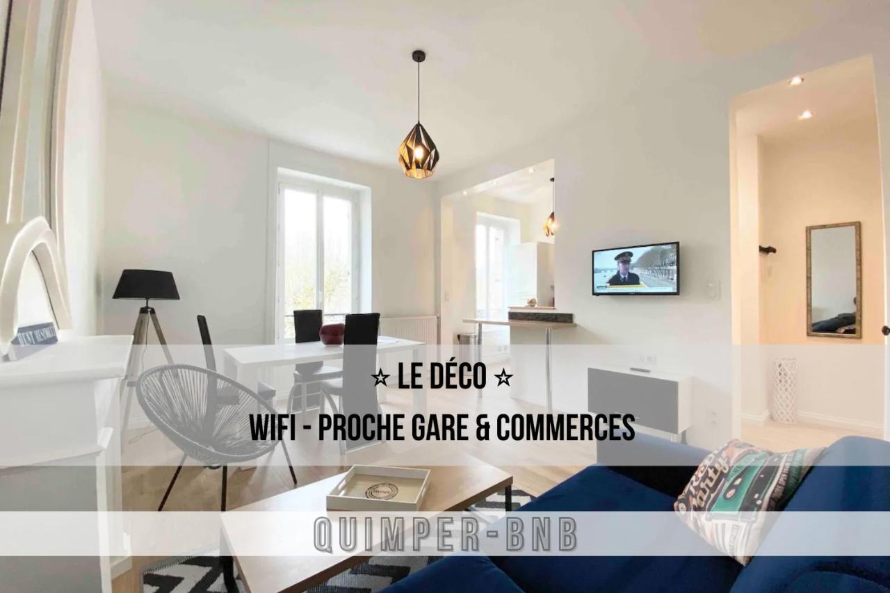 Le Deco - Confort - Wifi - Luminosite - Entre Gare Et Centre Quimper Eksteriør billede